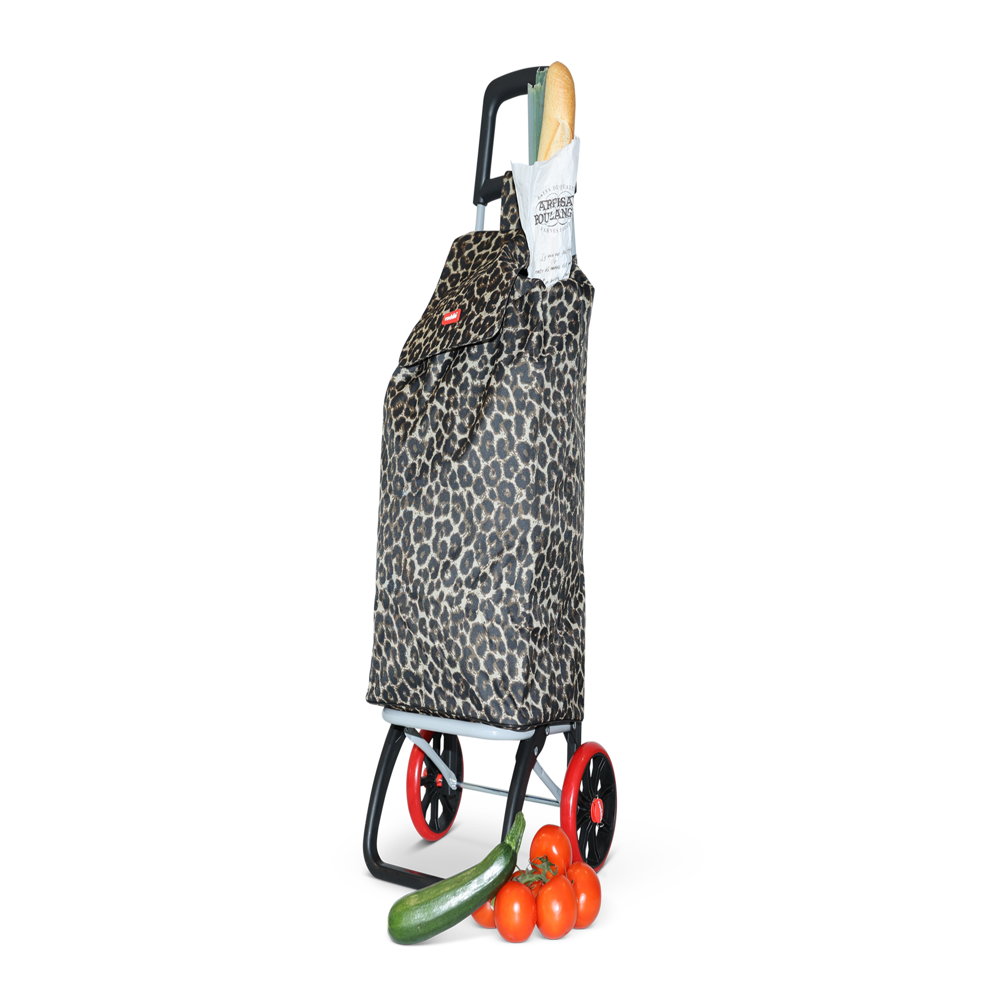Voir la diapositive 1 : Caddie Chariot de courses à motif 50L 2 roues modèle - CAD016
