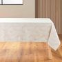 Voir la diapositive 1 : Paris Prix Nappe Jacquard Imprimé  Enola  140x250cm Naturel