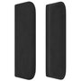 Voir la diapositive 4 : VIDAXL Tete de lit avec oreilles Noir 147x16x78/88 cm Velours
