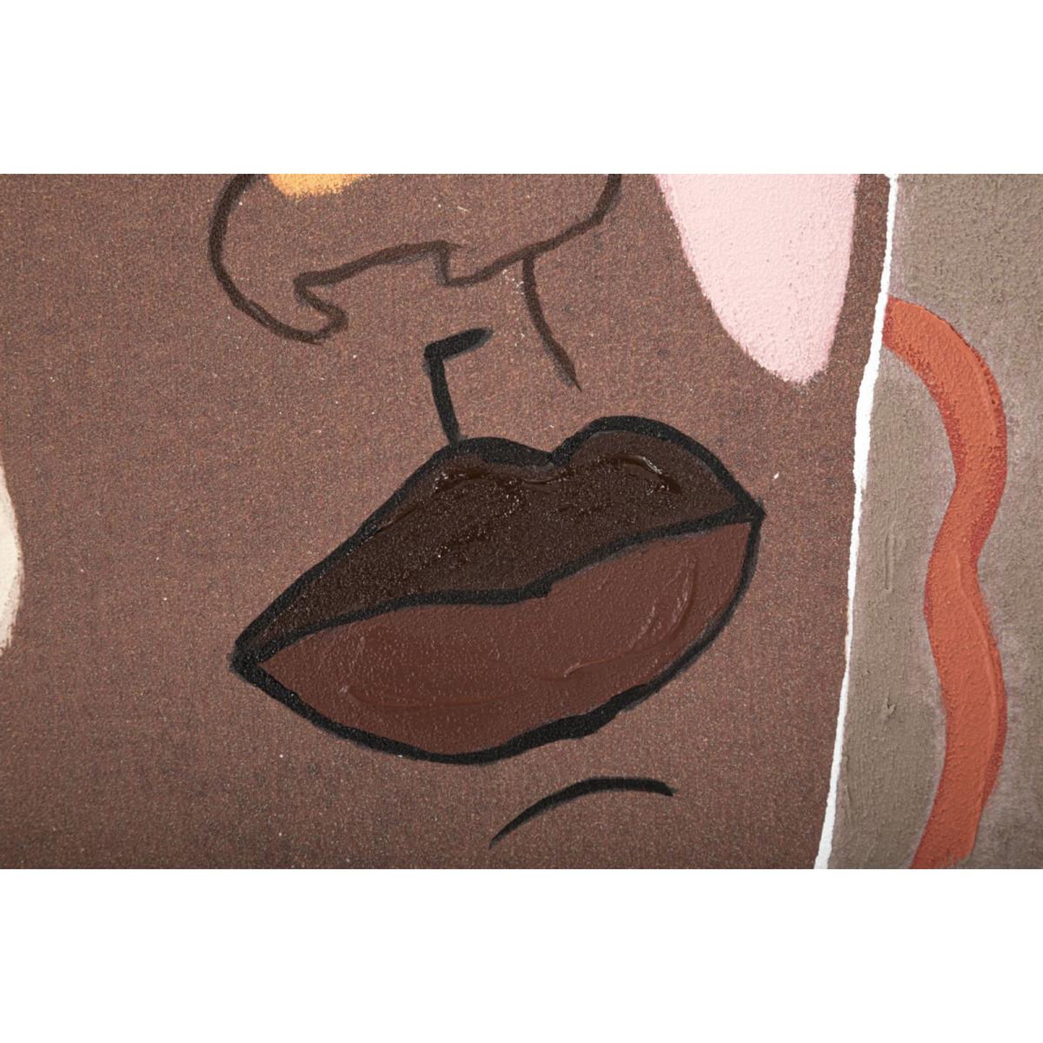 Voir la diapositive 4 : Paris Prix Toile imprimée déco  tribal  80x100cm marron