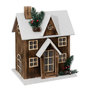 Voir la diapositive 1 : ATMOSPHERA Décoration Lumineuse Maison  Neige  33cm Marron