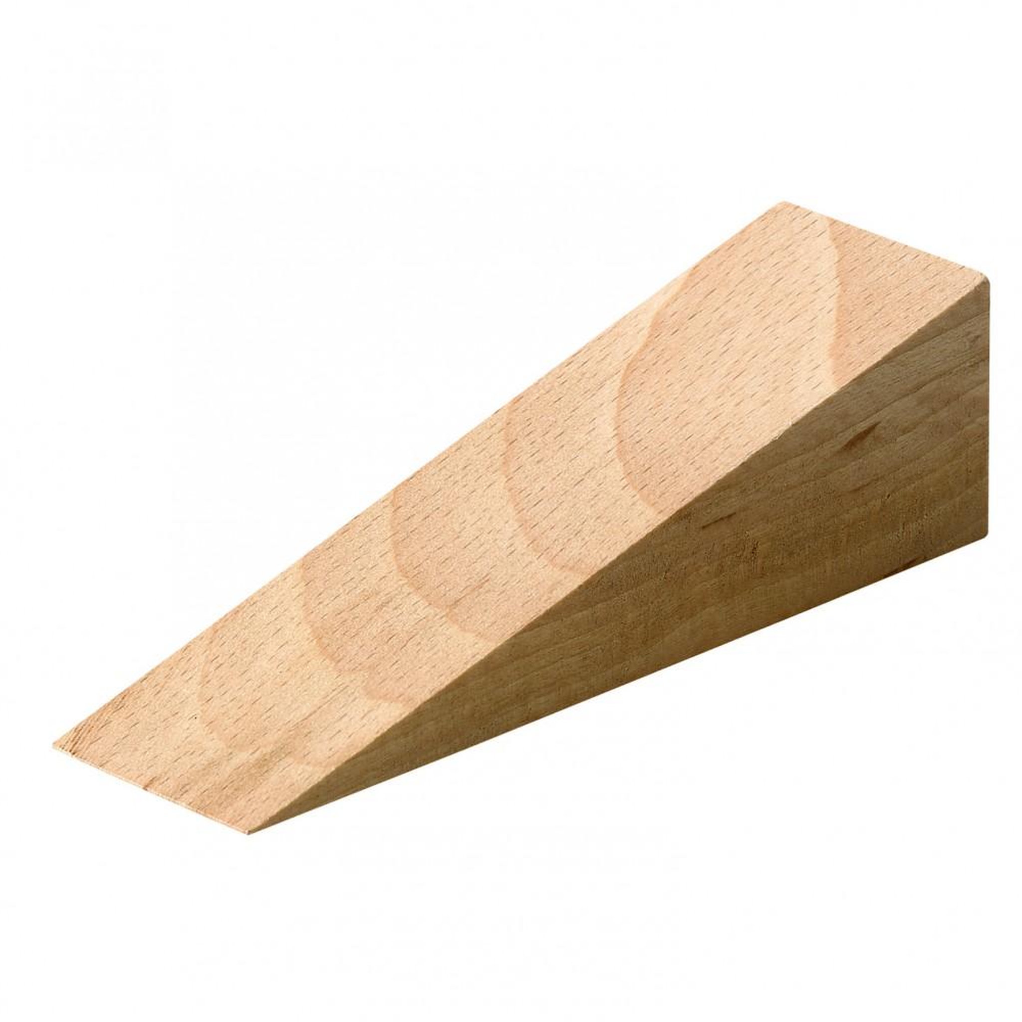 CENTRALE BRICO Bloque-porte bois poli H.2.8 x L.9.3 cm