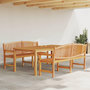 Voir la diapositive 1 : VIDAXL Ensemble a manger de jardin 3 pcs Bois de teck massif
