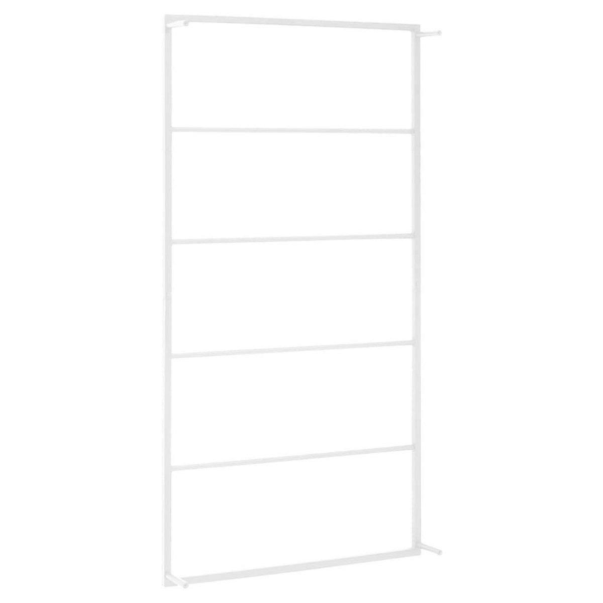 VIDAXL Porte-serviette Blanc 60x10x116 cm Acier