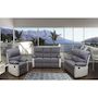 Voir la diapositive 3 : Habitat et Jardin Canapé relax  Lincoln  - 197 x 89 x 103 cm - 3 places - Blanc / Gris clair