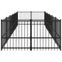 Voir la diapositive 4 : VIDAXL Chenil d'exterieur pour chiens Acier 11,26 m²