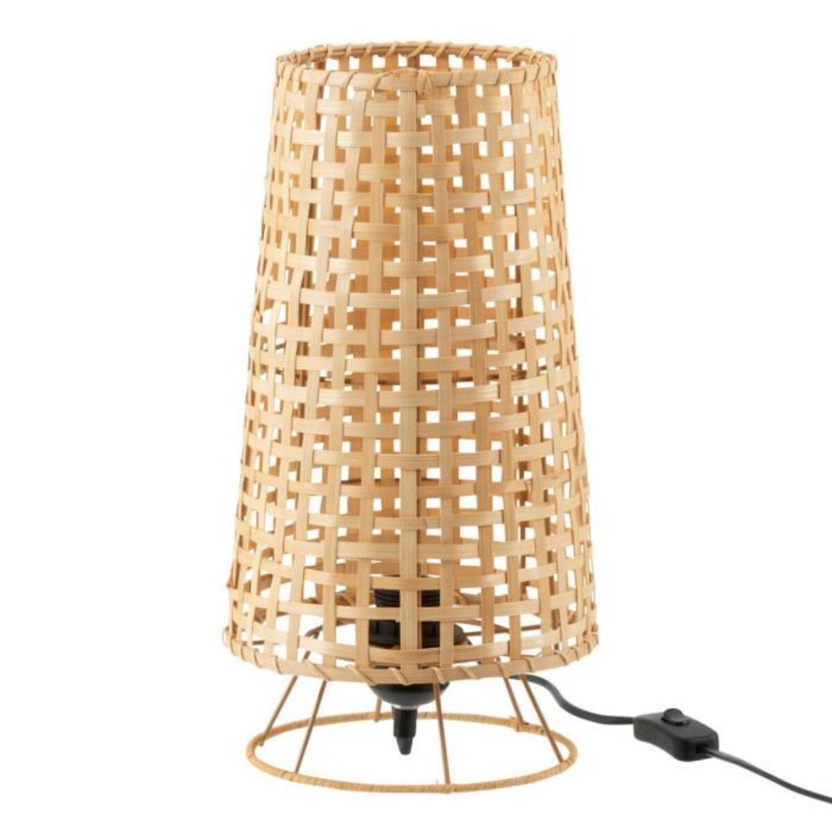 Paris Prix Lampe à Poser en Rotin  Léna  36cm Naturel