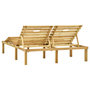 Voir la diapositive 5 : VIDAXL Chaise longue double Bois de pin impregne de vert