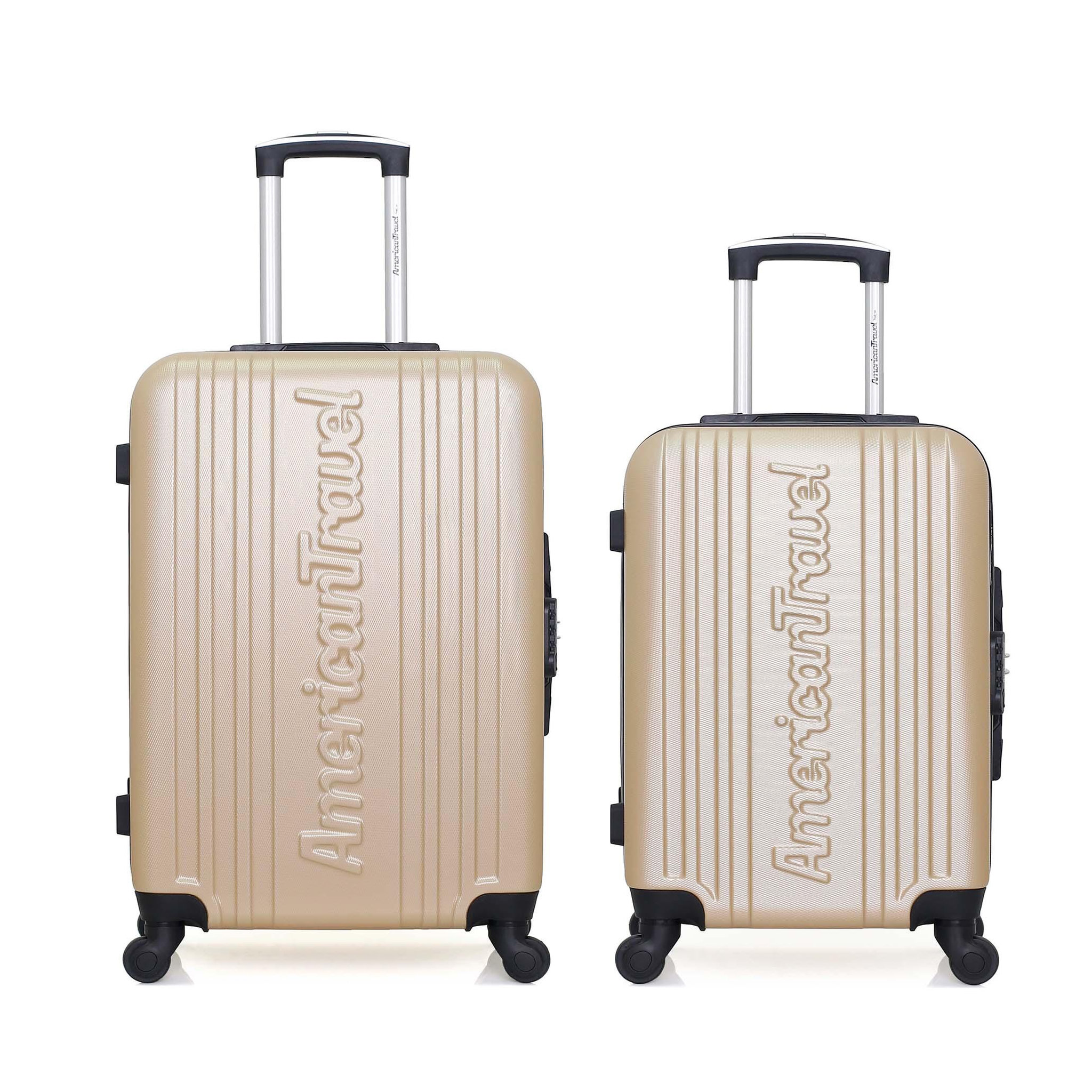 AMERICAN TRAVEL American travel - lot de 2 - valise weekend et valise cabine springfield