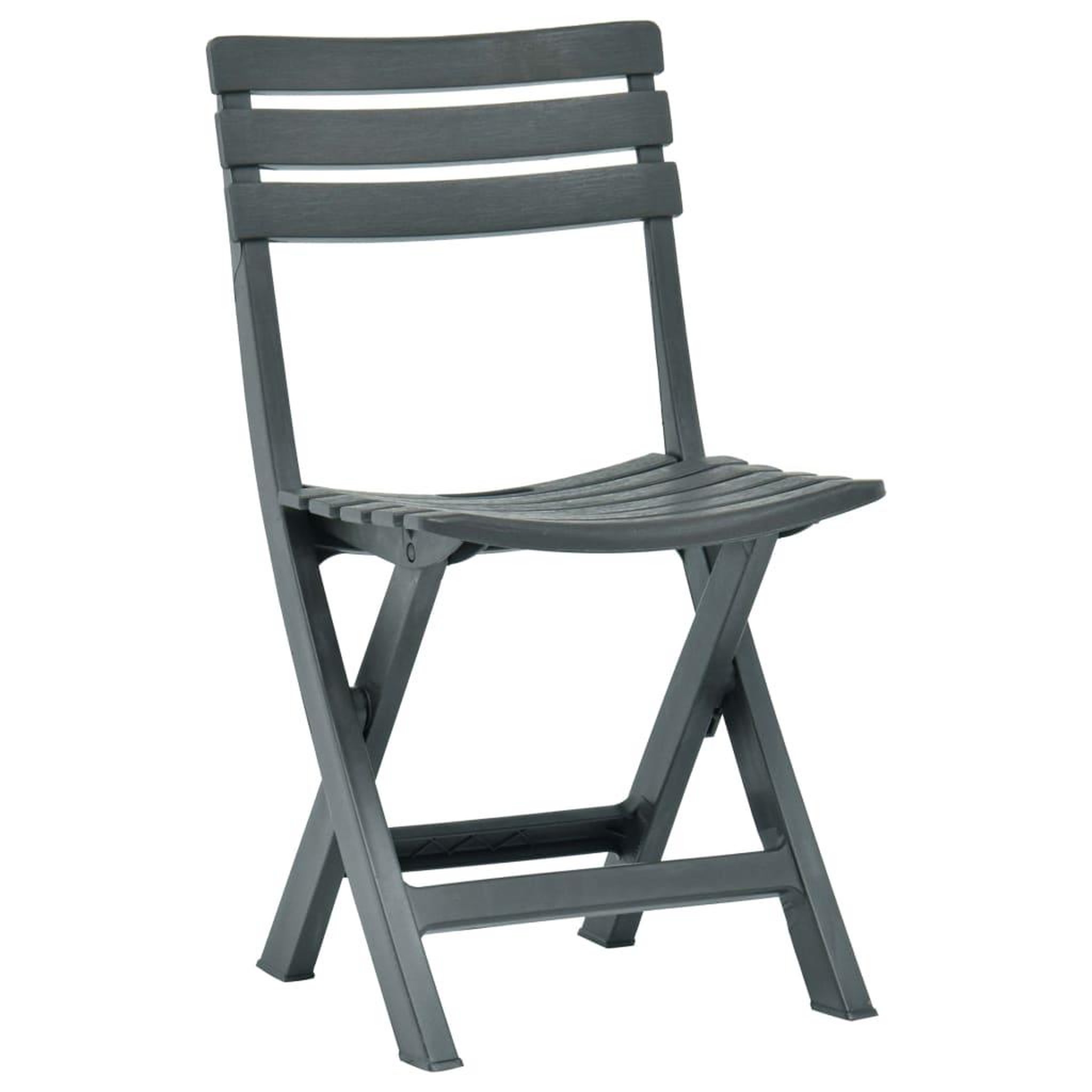 Voir la diapositive 2 : VIDAXL Chaises de jardin pliables lot de 2 Plastique Vert
