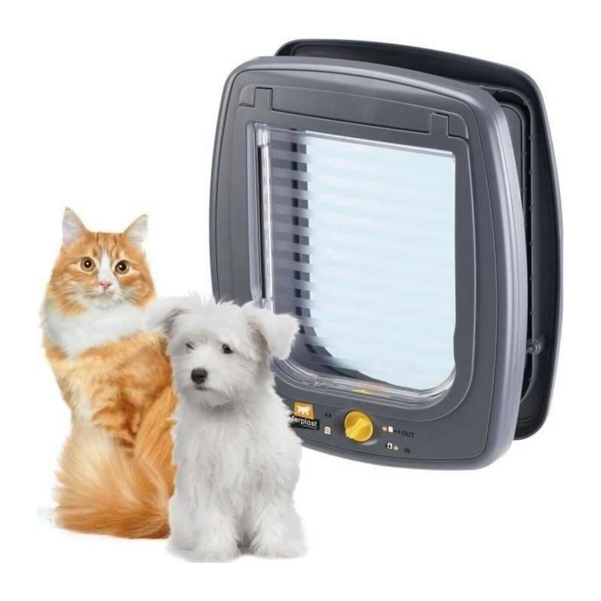 Ferplast Chatiere - FERPLAST - Swing 9 - 26,2 x 10,2 x h 31,2 cm - Gris