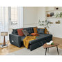 Voir la diapositive 2 : BEST MOBILIER Astoria - canapé d'angle réversible 4 places - convertible avec coffre - en simili