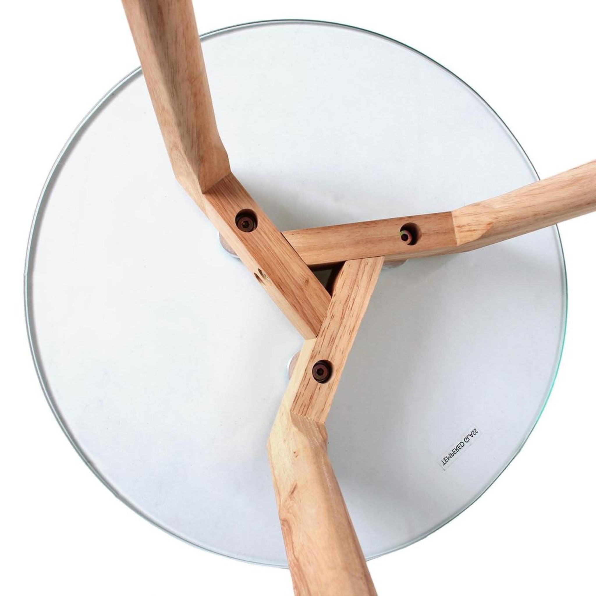 Voir la diapositive 3 : The Home Deco Factory Lot de 2 Tables Gigognes  Trempé  50cm Transparent