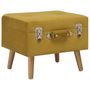 Voir la diapositive 2 : VIDAXL Tabourets de rangement lot de 3 Jaune moutarde Velours