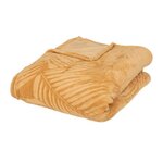 ATMOSPHERA Plaid en Flanelle  Zoa  180x230cm Ocre