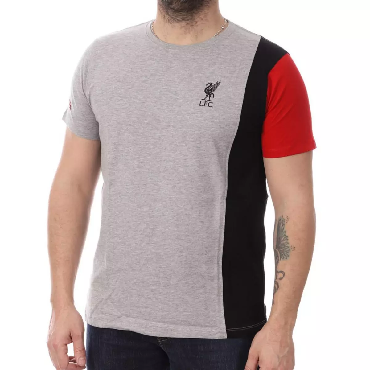  Liverpool T-shirt Gris/Noir Homme Roli