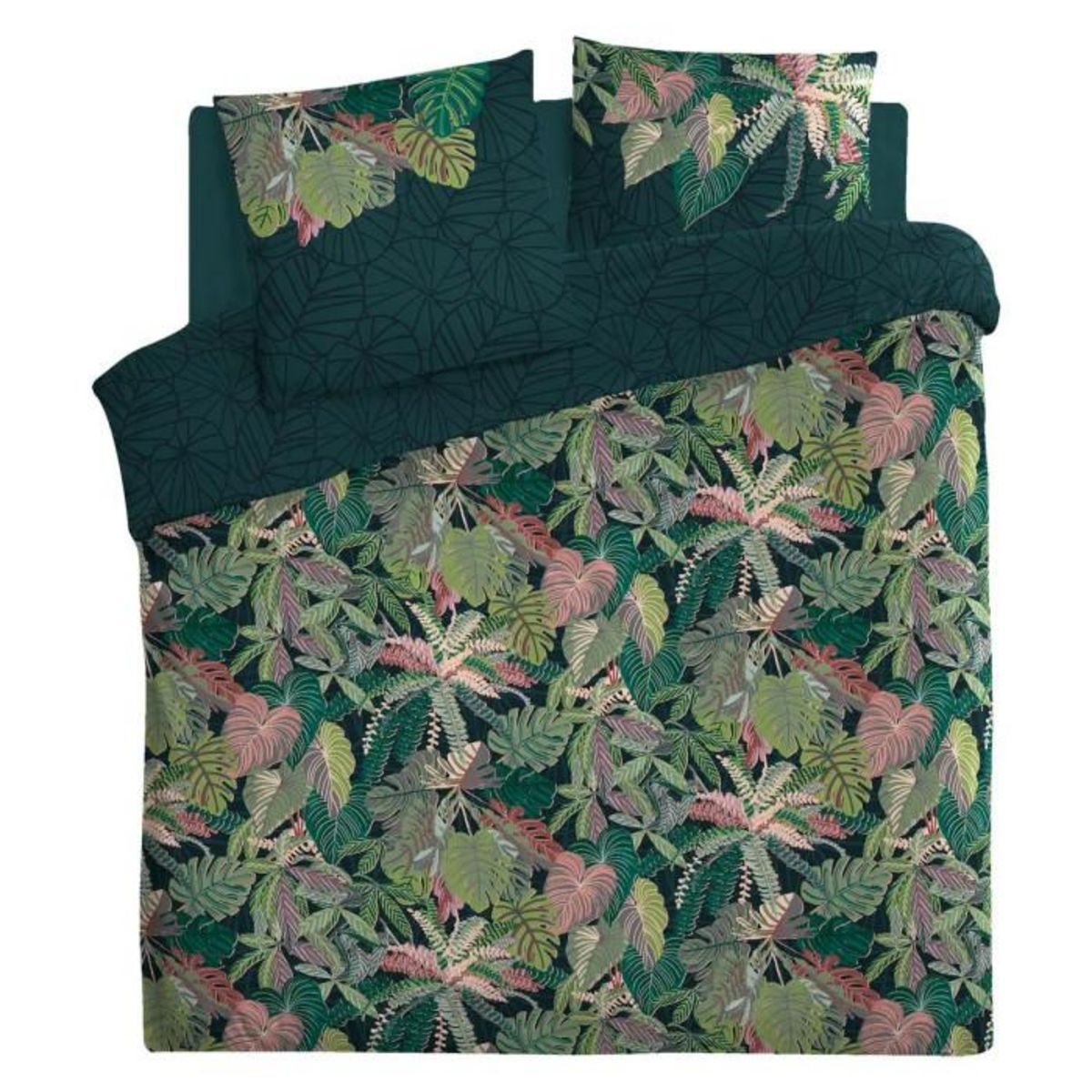 Paris Prix Parure de Lit 3 Pièces  Eden  260x240cm Bleu