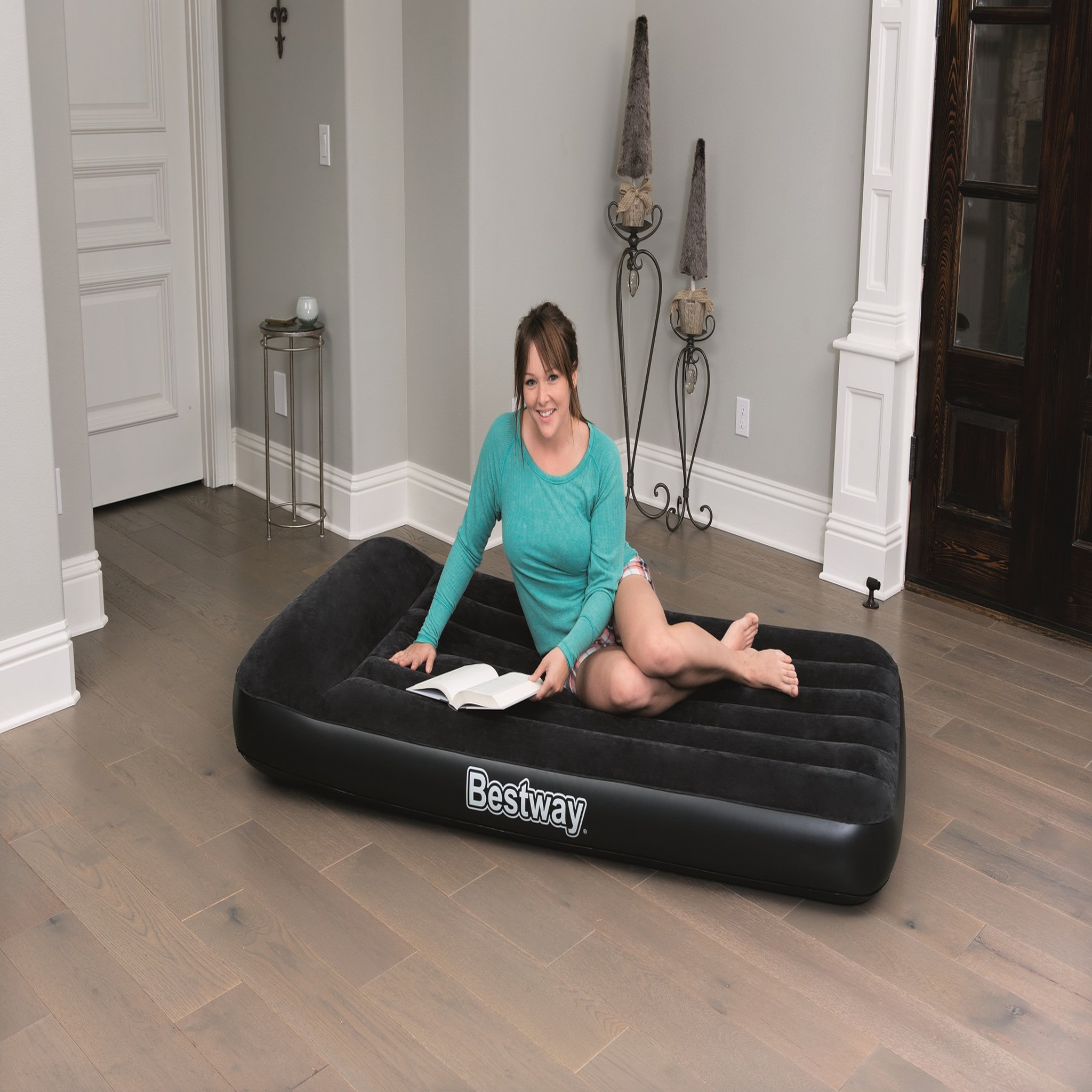 Voir la diapositive 6 : BESTWAY Matelas gonflable de camping - 1 personne - 188x99x30cm - Oreiller intégré