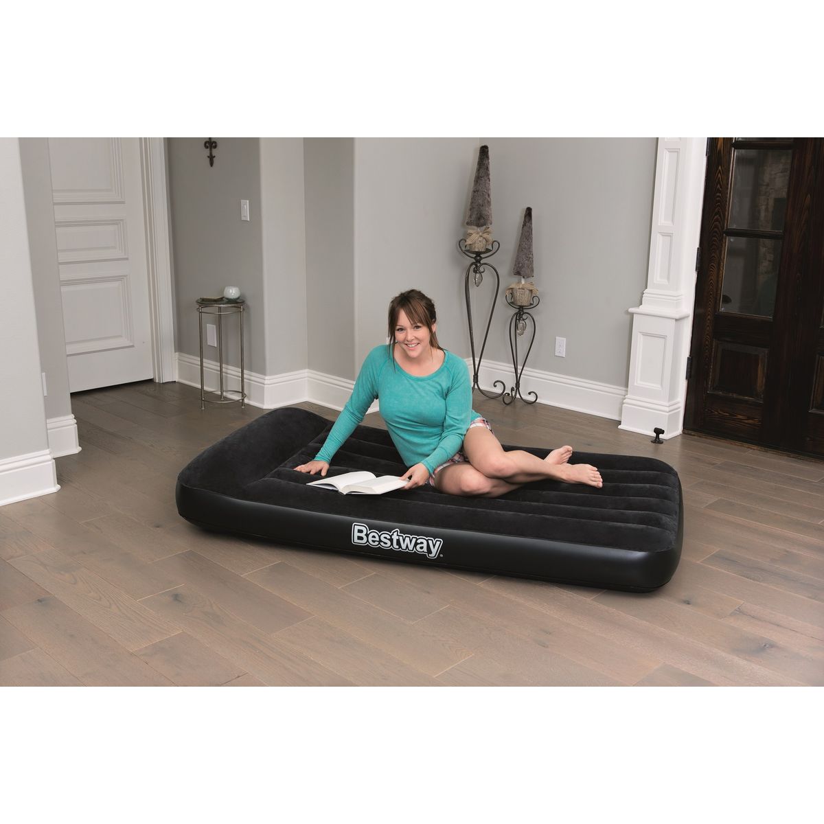 BESTWAY Matelas gonflable de camping - 1 personne - 188x99x30cm - Oreiller intégré