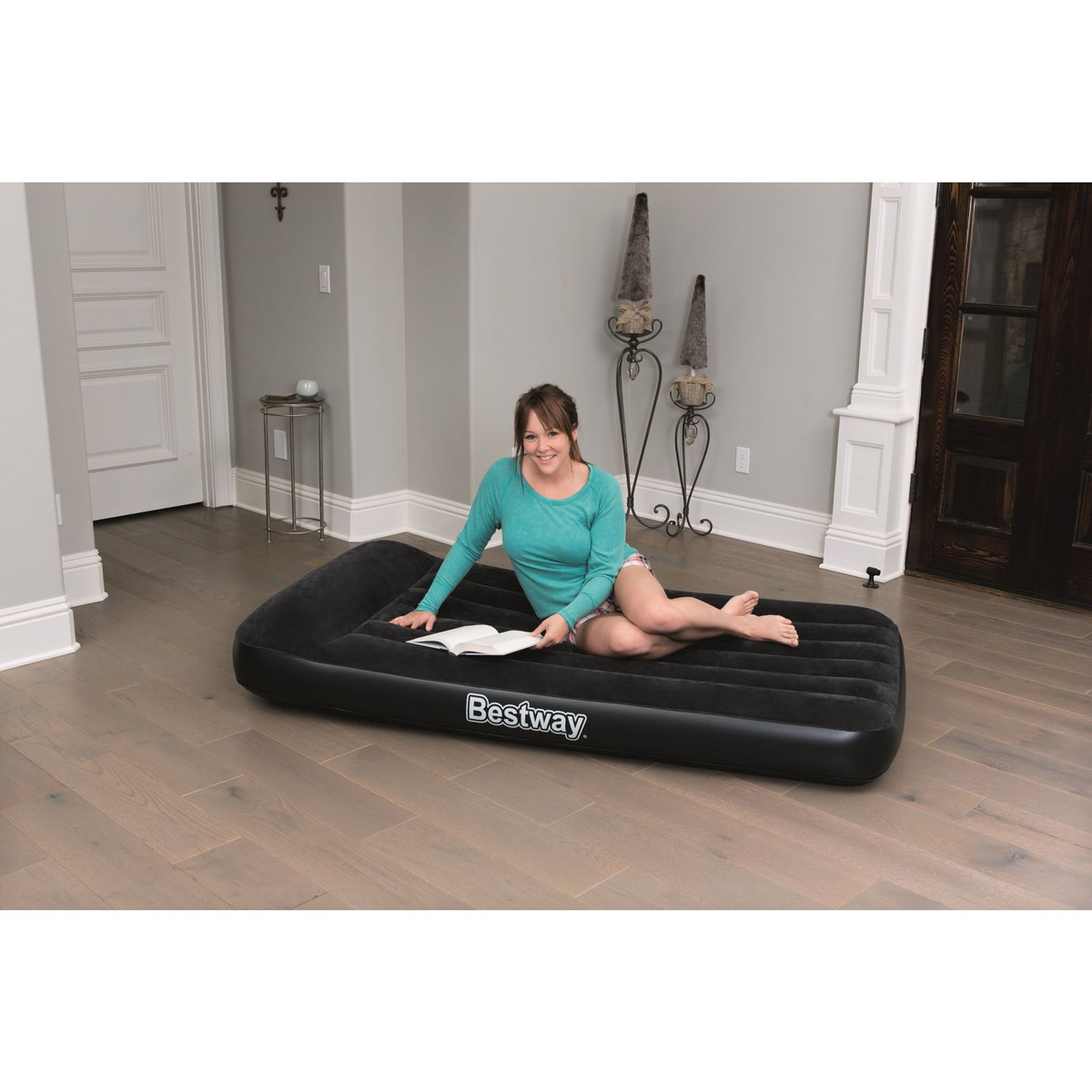 BESTWAY Matelas gonflable de camping - 1 personne - 188x99x30cm - Oreiller intégré