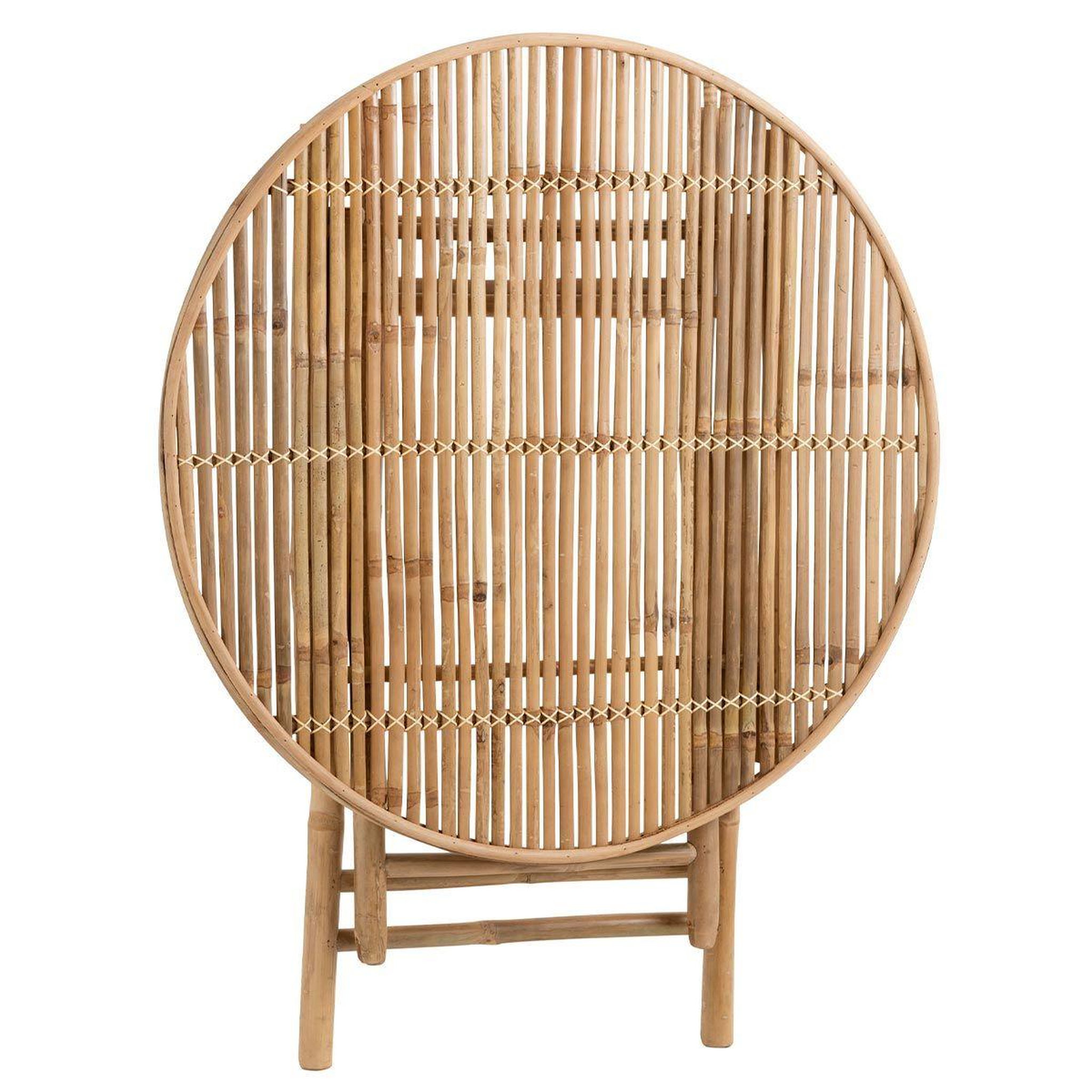 Voir la diapositive 4 : J-LINE Table de Jardin Pliable  Bambou  90cm Naturel