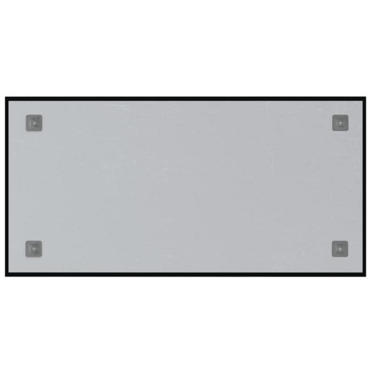 VIDAXL Tableau noir magnétique mural Noir 80x40 cm Verre trempé