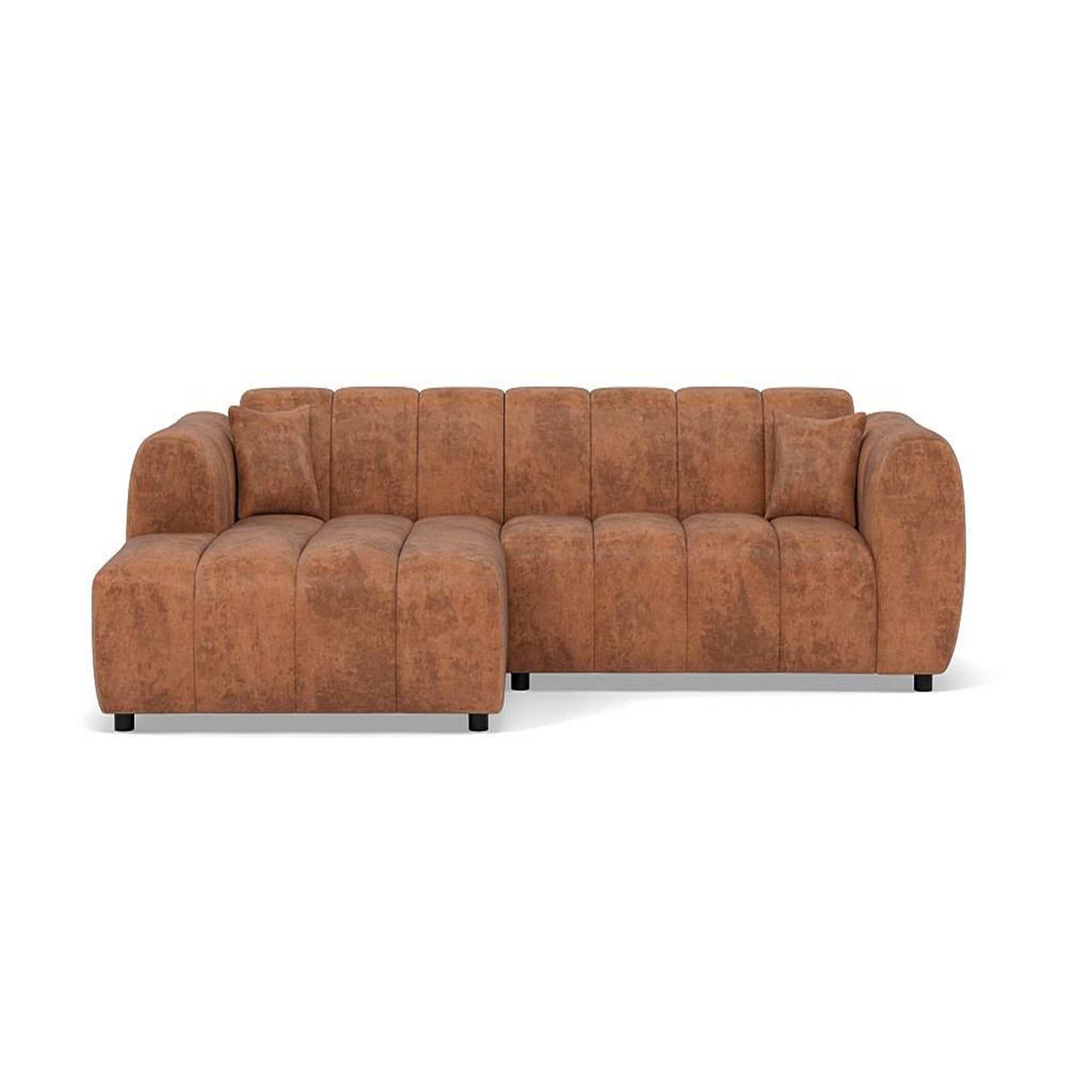 Voir la diapositive 1 : BEST MOBILIER Curtis - canapé d'angle gauche 4 places en simili