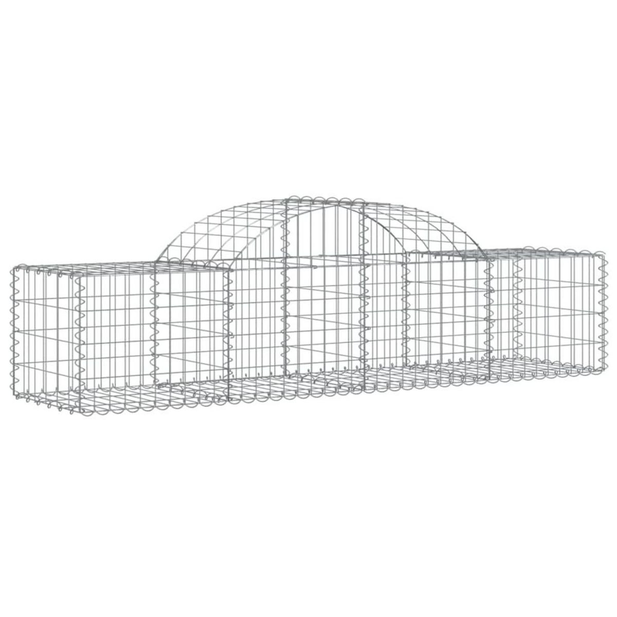 VIDAXL Paniers a gabions arques 30 pcs 200x50x40/60 cm fer galvanise