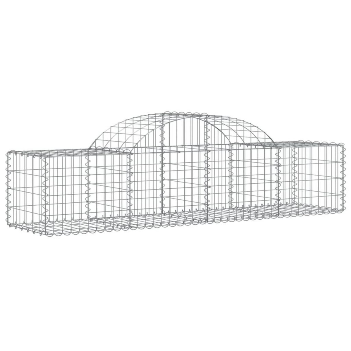 VIDAXL Paniers a gabions arques 30 pcs 200x50x40/60 cm fer galvanise