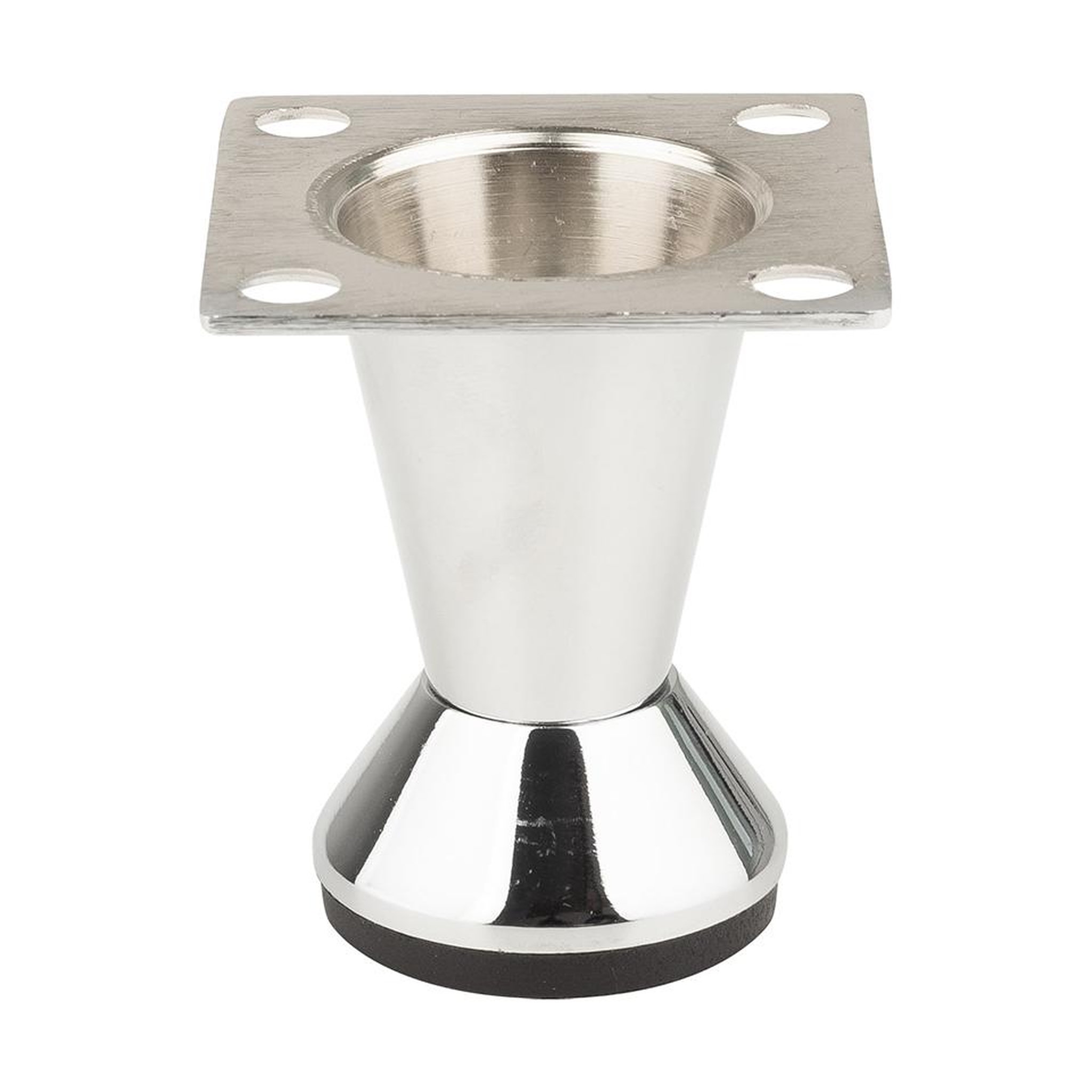 CENTRALE BRICO Pied de meuble fs002 80 mm réglable chrome brillant