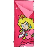 SUPER MARIO BROS Super Mario - Sac de Couchage Enfant Princesse Peach - Lit d'Appoint 150x65 cm