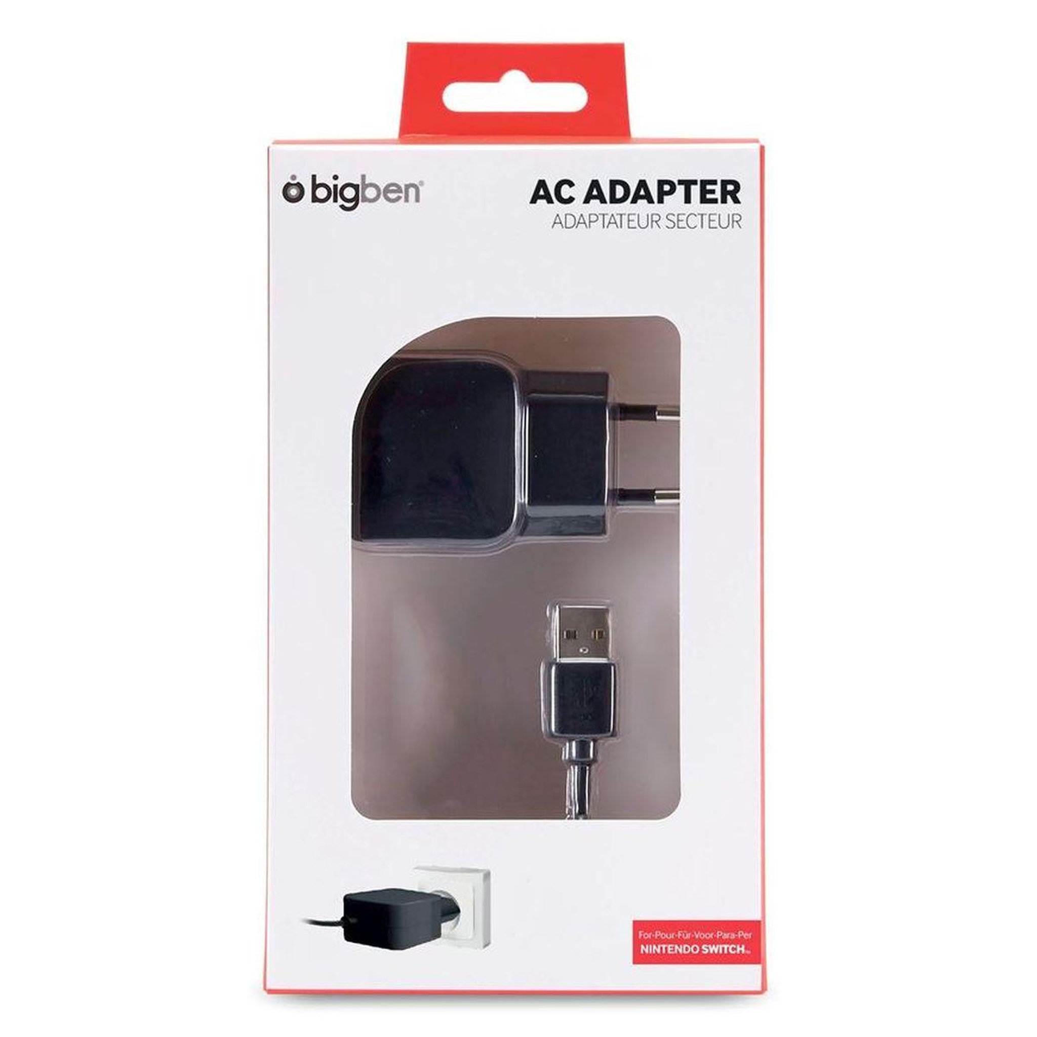 Voir la diapositive 2 : Adaptateur Secteur avec Câble de Recharge pour Nintendo Switch