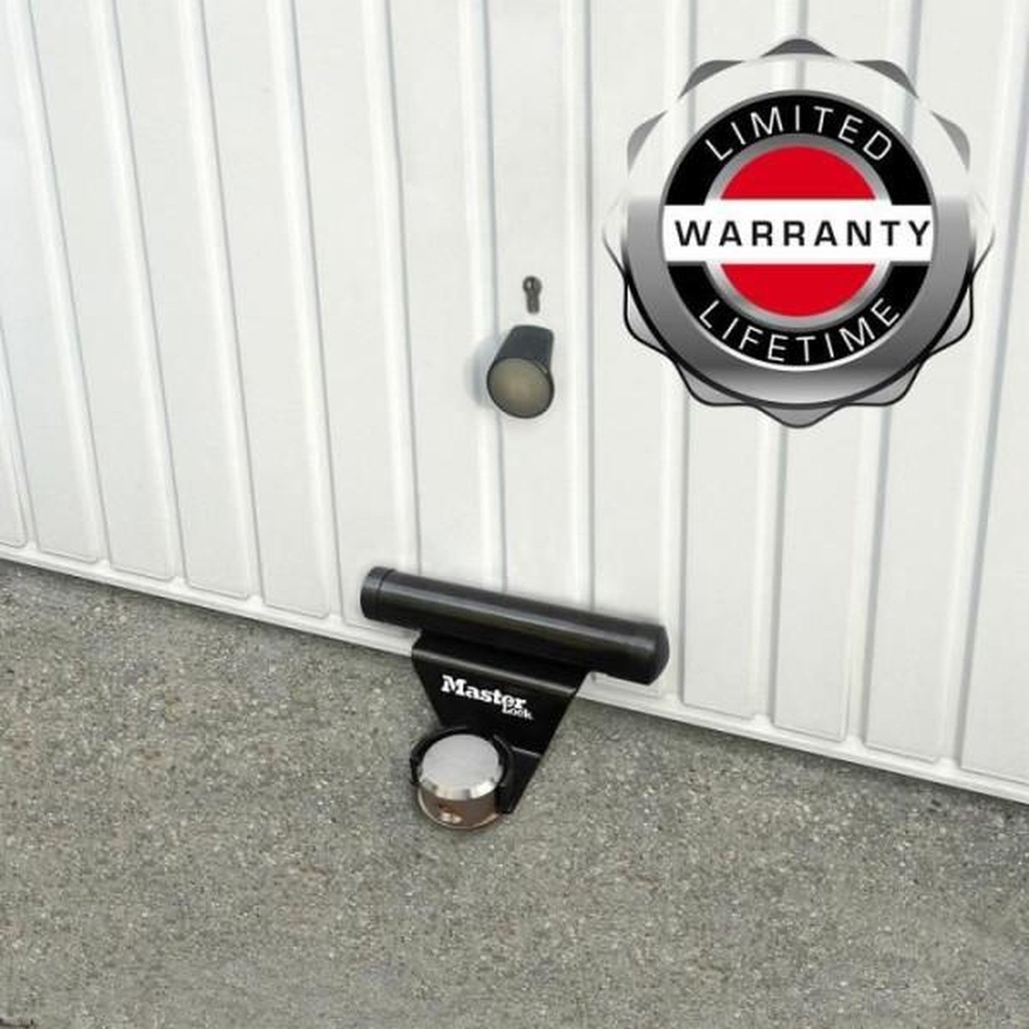 Voir la diapositive 6 : Master lock Antivol pour porte de garage basculante - master lock - barre de sécurité en acier - cylindre a 6 goupilles