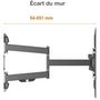 Voir la diapositive 4 : ADEQWAT Support mural TV Mouv TV 32-85''
