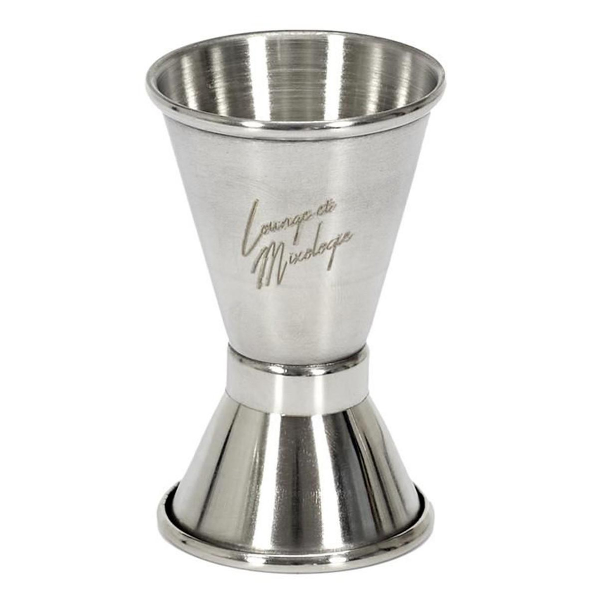 Voir la diapositive 1 : COOK CONCEPT Doseur à Alcool  Double Mesure  8cm Argent