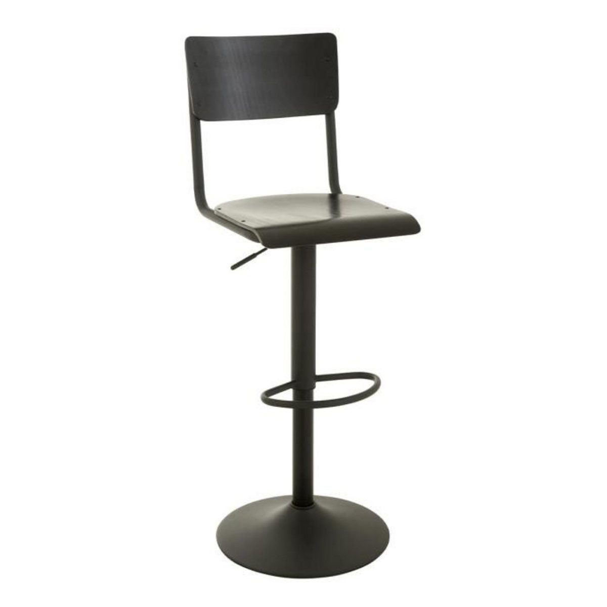 Paris Prix Tabouret de Bar en Bois  Mauricio  105cm Noir