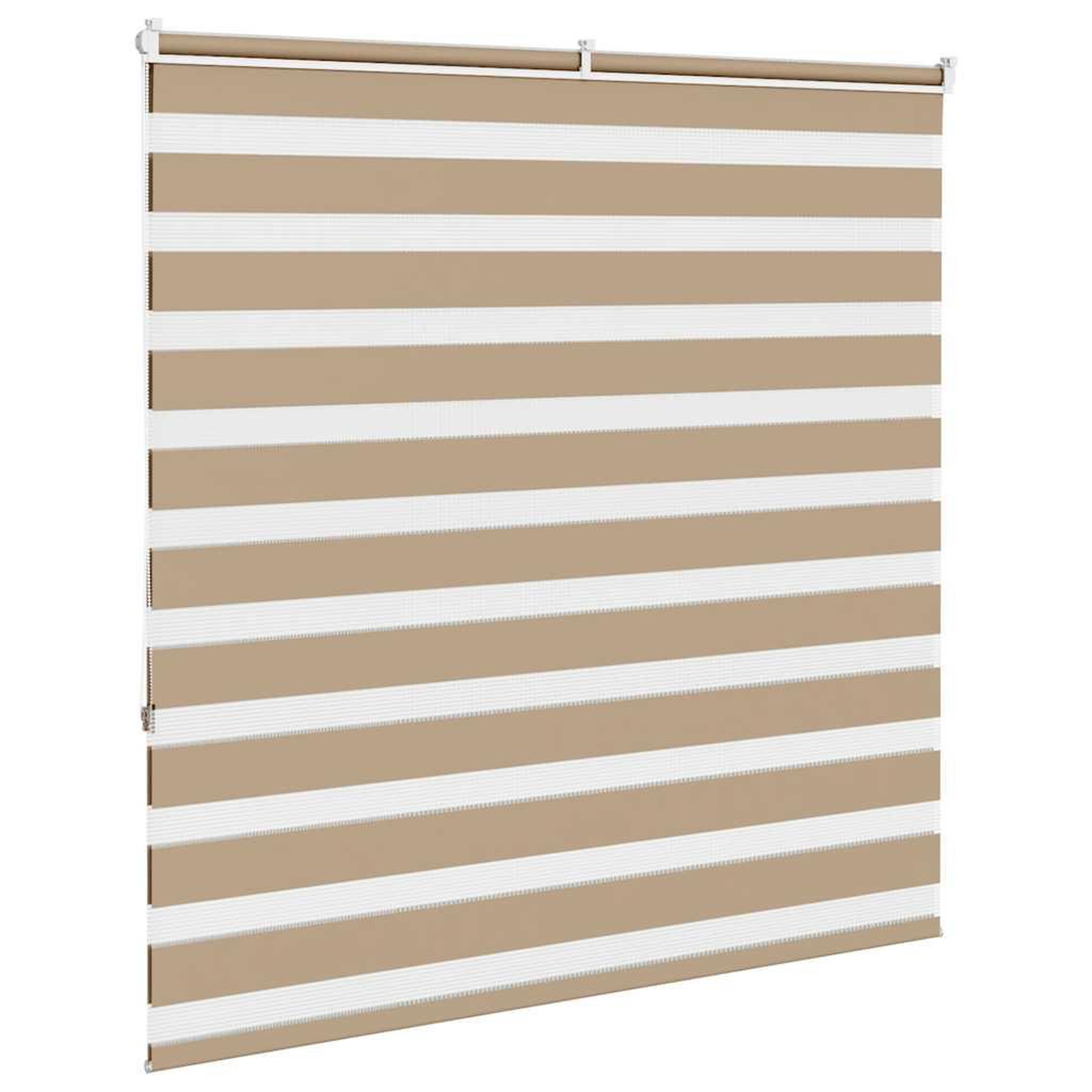 Voir la diapositive 4 : VIDAXL Store zebre marron sable largeur du tissu 135,9 cm polyester