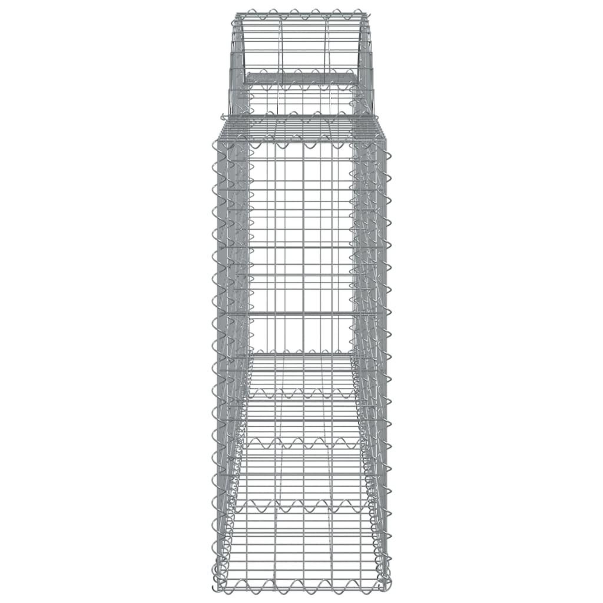Voir la diapositive 5 : VIDAXL Paniers a gabions arques 40 pcs 200x30x80/100 cm Fer galvanise
