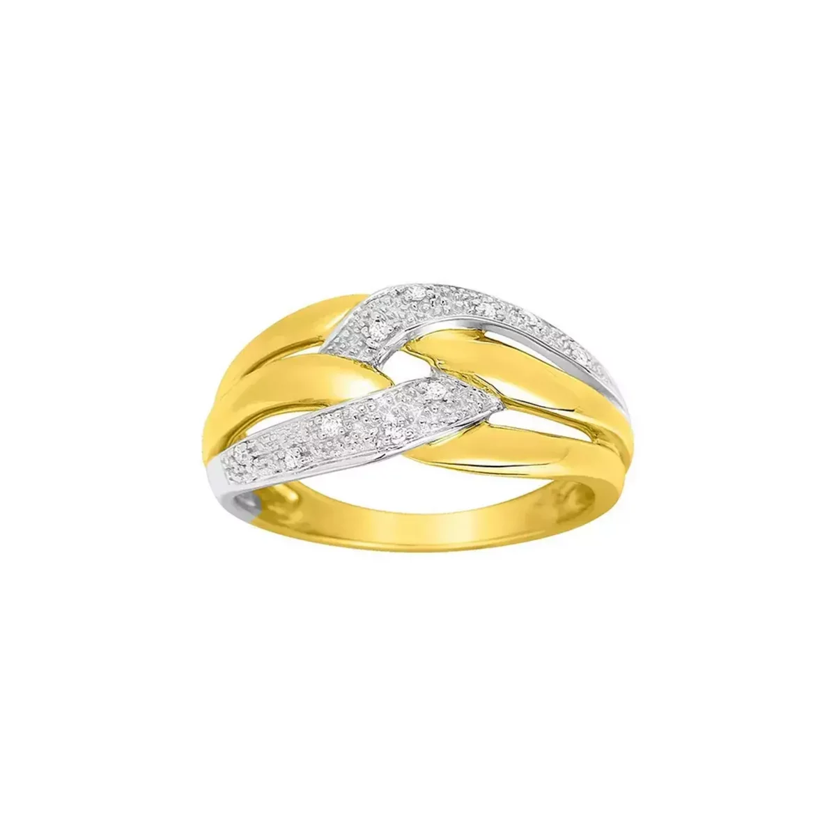 Tousmesbijoux Bague Femme Or 18 Carats Diamant 0 05 Carats pas