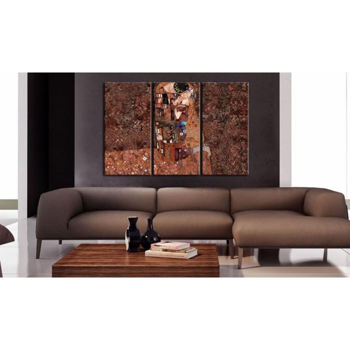 Paris Prix Tableau  Klimt Inspiration Couleur de l'Amour  80x120cm
