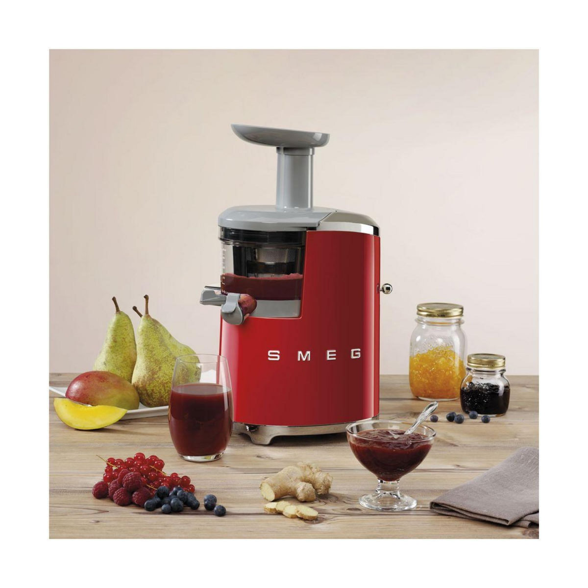 SMEG Extracteur de jus SJF01RDEU rouge