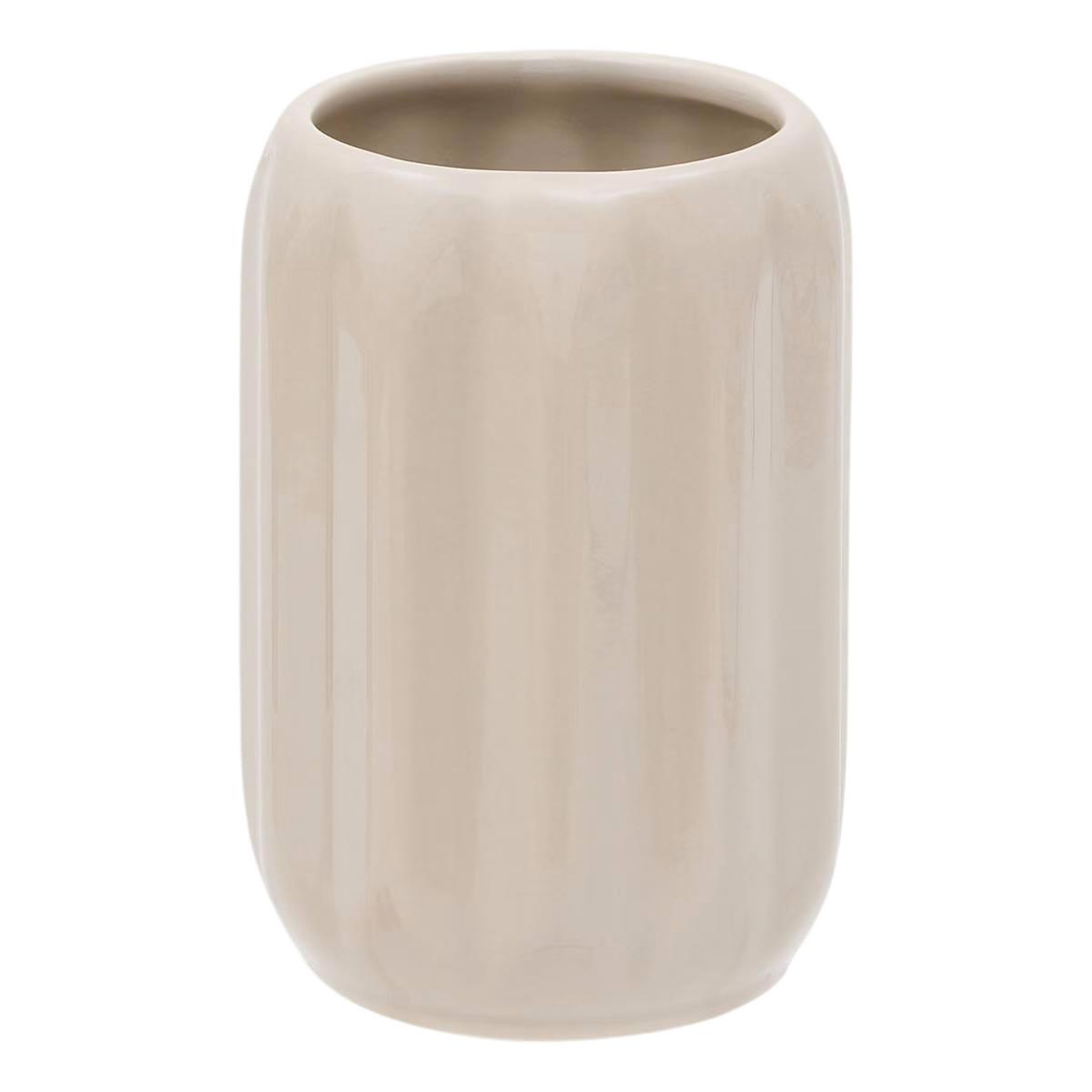 FIVE Pot à brosse à dents en grès  suny colorama  12cm beige lin