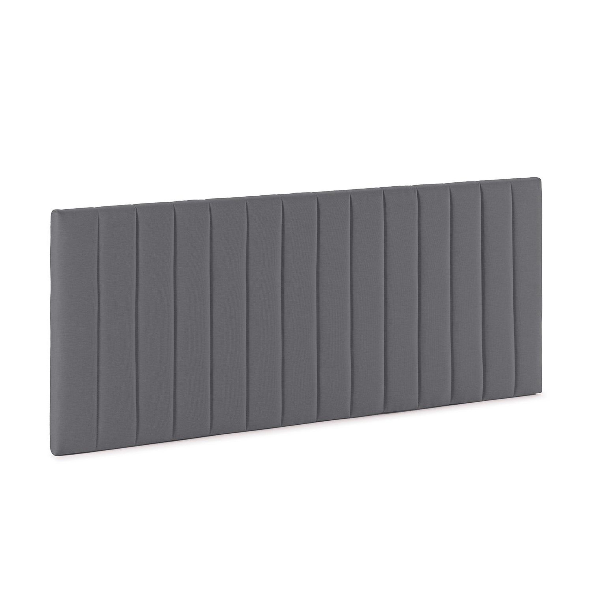 Voir la diapositive 1 : VS VENTA-STOCK Tête de lit tapissée Eris 150x60 cm Gris foncé