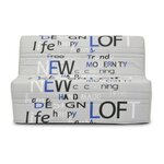 GRUHIER Banquette BZ - Tissu Anthracite - L143 x P97 x H89cm - Joe