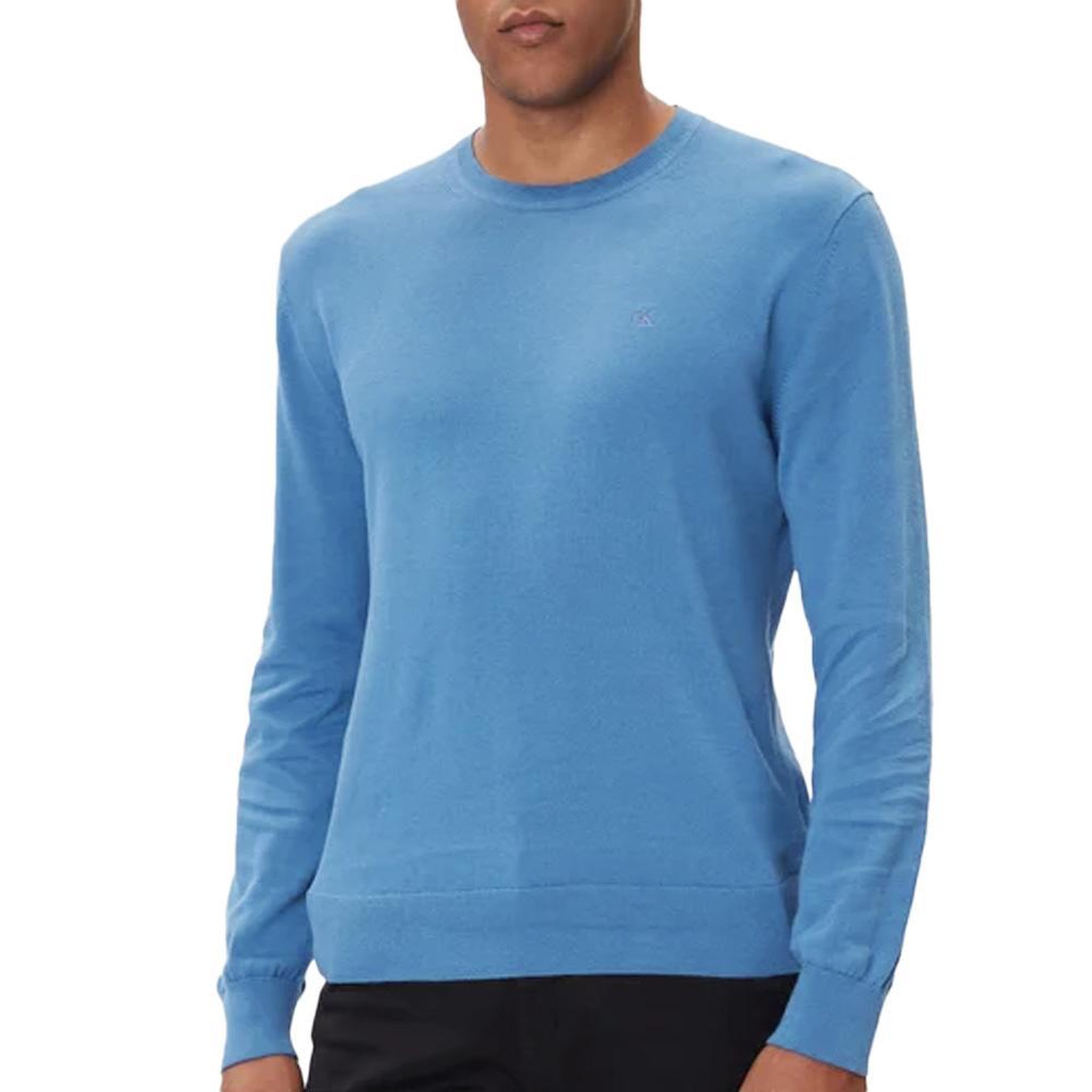 Voir la diapositive 1 : CALVIN KLEIN JEANS Pull Bleu Homme Calvin Klein Jeans Ls Supima