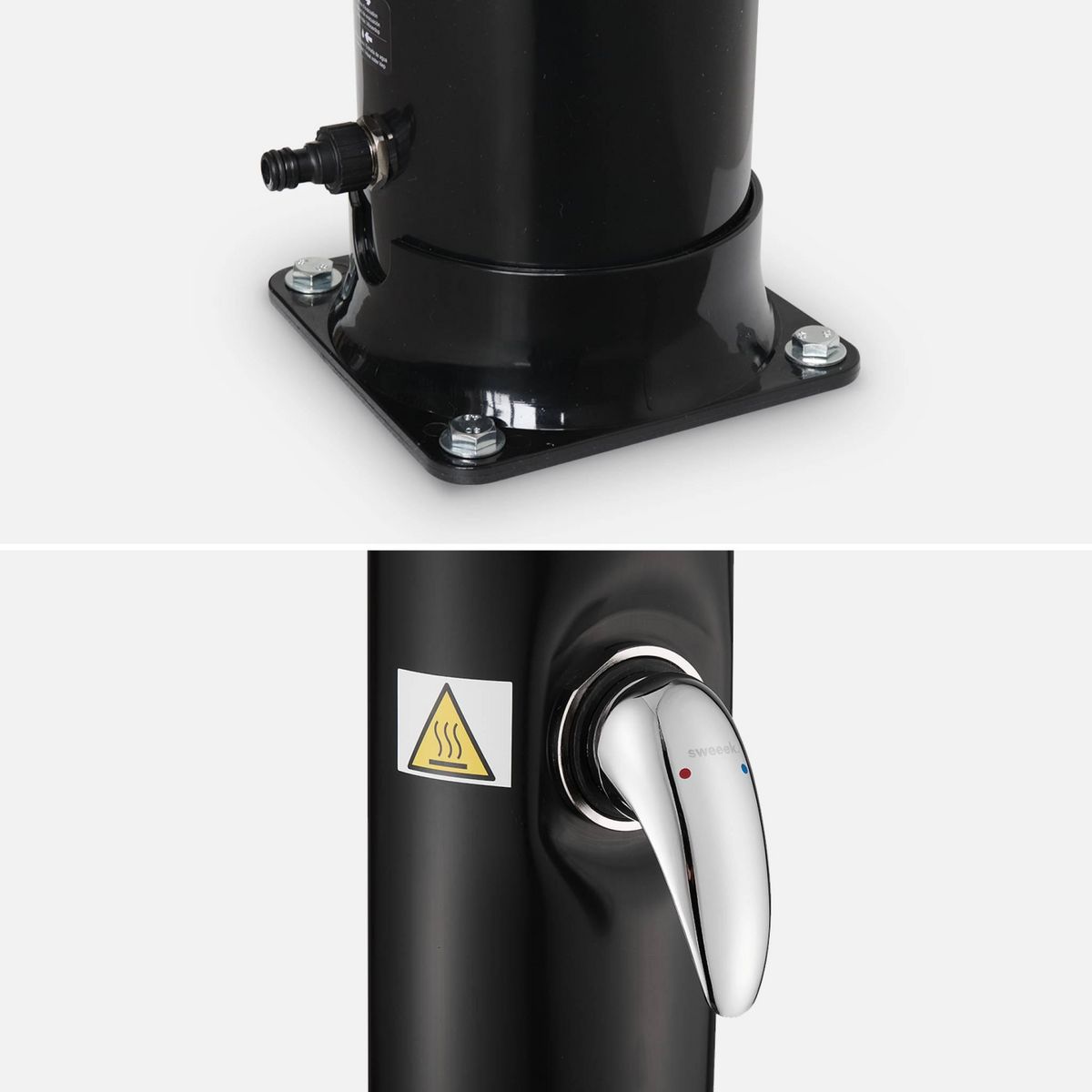 SWEEEK Douche solaire d'extérieur Cascata pour piscine. terrasse et jardin. avec mitigeur. réservoir de 20L