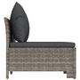 Voir la diapositive 5 : VIDAXL Salon de jardin 3 pcs avec coussins Gris Resine tressee