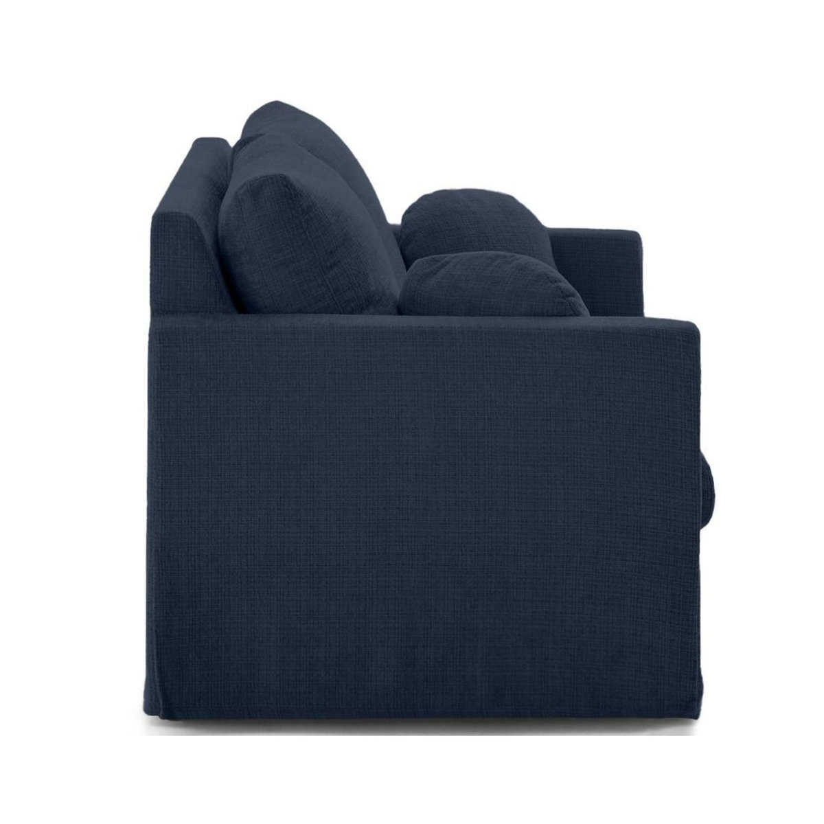 LISA DESIGN Serena - canapé droit déhoussable 2 places en velours texturé