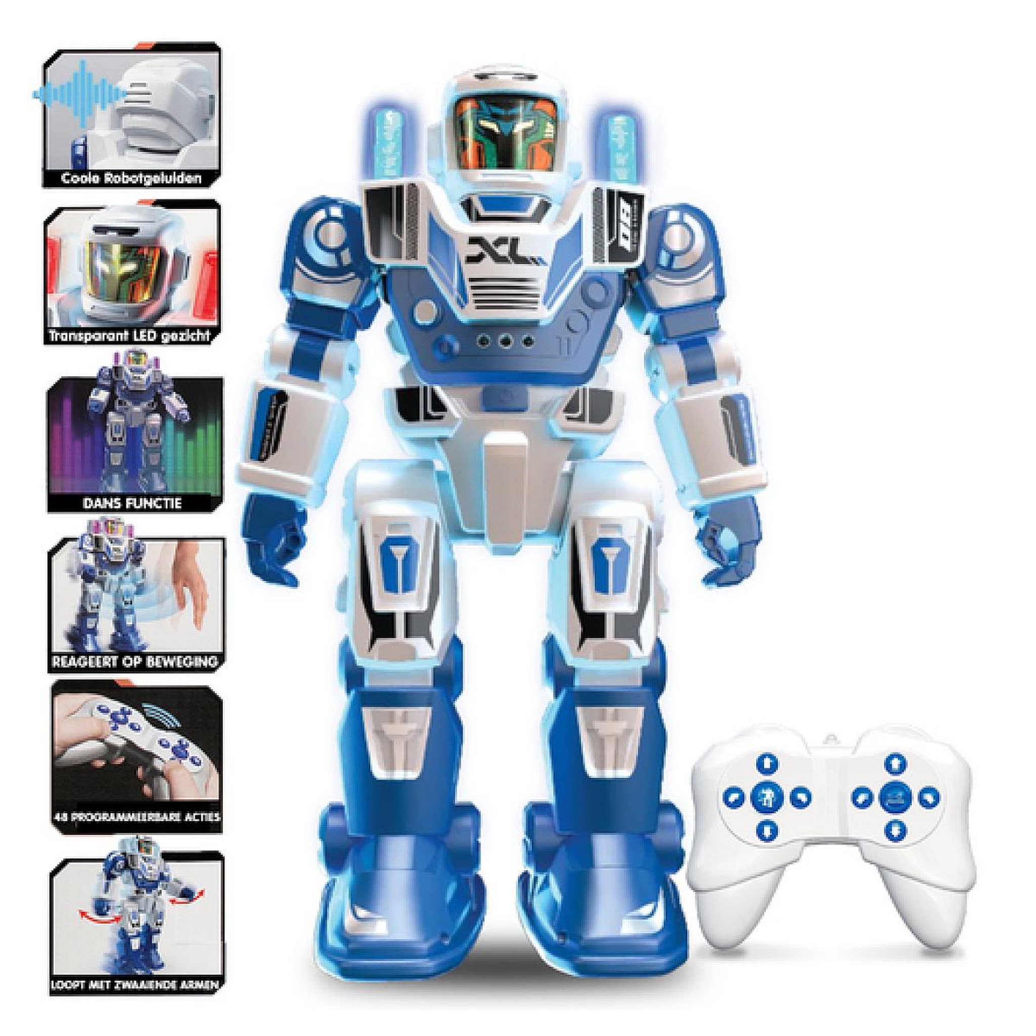 SILVERLIT Robot radiocommandé - SILVERLIT - Program A Bot XL - 40 cm - 48 actions programmables - Télécommande intuitive