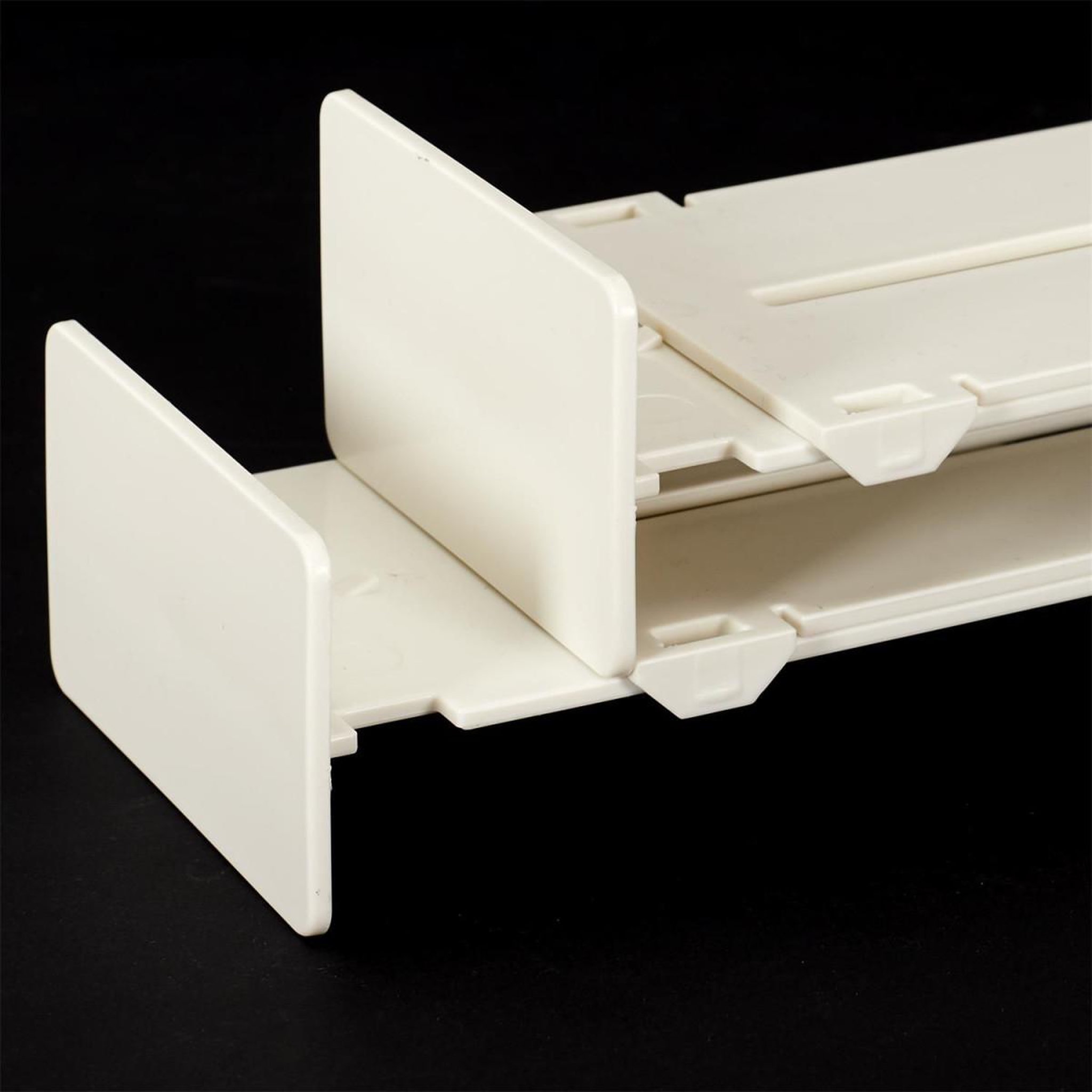 Voir la diapositive 6 : Je cherche une idee Lot de 2 séparateurs de tiroir  extensible  32cm blanc